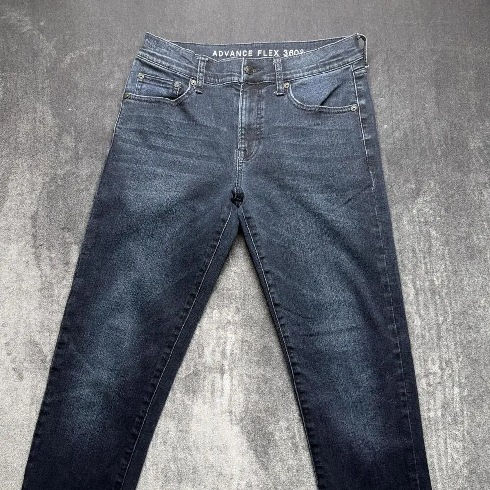 Arizona Jean Co Advance Flex 360 Jeans Mens 30x32 Blue Skinny Stretch Denim